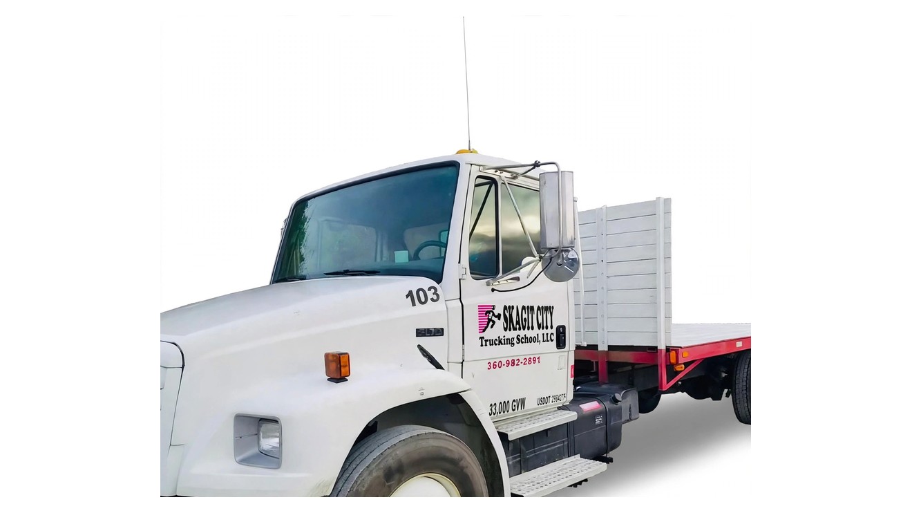 Class B CDL training truck 103 — Skagit City Trucking School